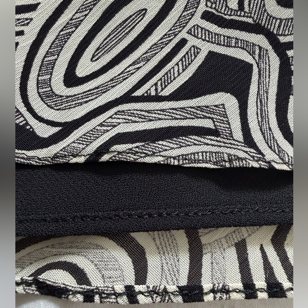 Charter Club Black and White Swirl A-Line Maxi Skirt - Picture 8 of 8